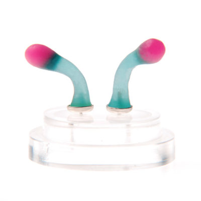 squirts, ear squirts, silicone jewellery, jenny llewellyn, silicon, studs, earrings