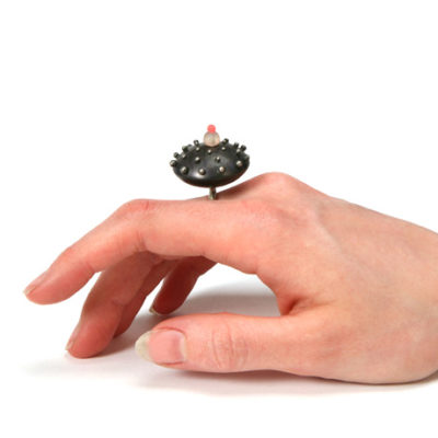 Podimorph, pod ring, jenny llewellyn silicone jewellery