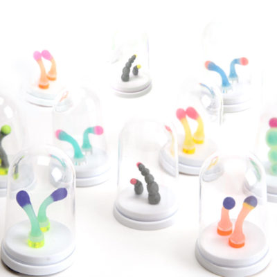 squirts, ear squirts, silicone jewellery, jenny llewellyn, silicon, studs, earrings, bell jar