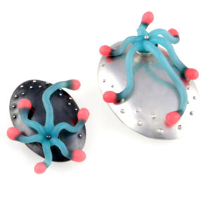 Podimorph, silver jewellery, silicone, silicone jewellery, silicon, jenny llewellyn, jenny llewellyn jewellery, jewellery