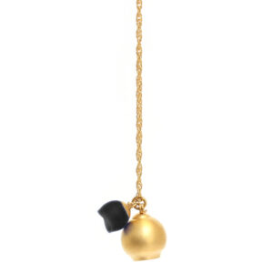 chromophobia pendant, gold plate, black silicone, jenny llewellyn, silicone jewellery