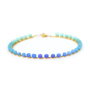 Blue green colour fade necklace GP