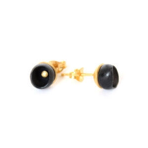 Chromophobia black gold studs