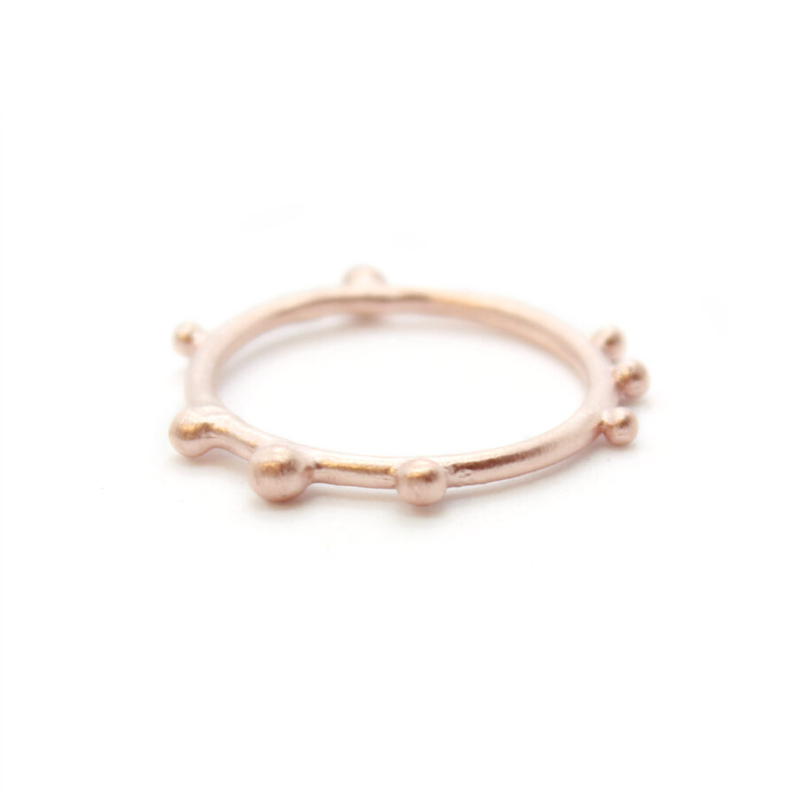 Rose gold plate corilia stacking ring