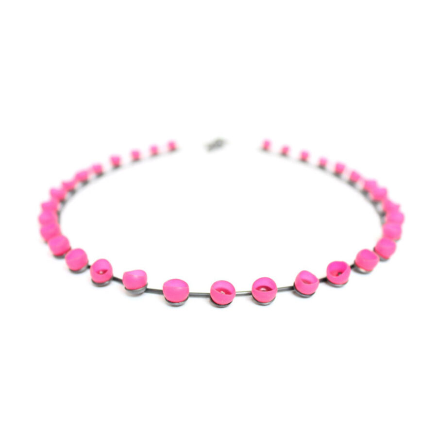 Single colour necklace OXI pink