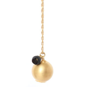 chromophobia pendant, gold plate, black silicone, jenny llewellyn, silicone jewellery
