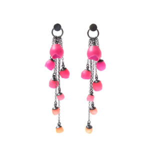 Pink cascade earrings oxi