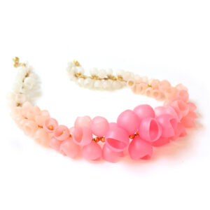 Pastel pearl Plume necklace Jenny Llewellyn
