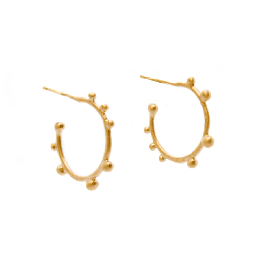 Mini corilia gold hoops Jenny Llewellyn