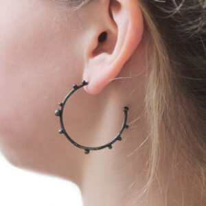 Corilia Large Hoops - Silver - Image 2