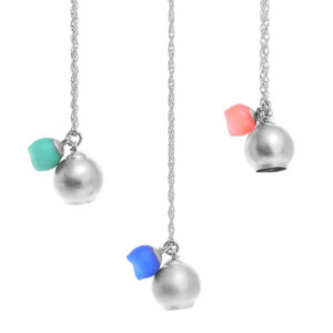 Plume 2 Cup Pendant - Silver