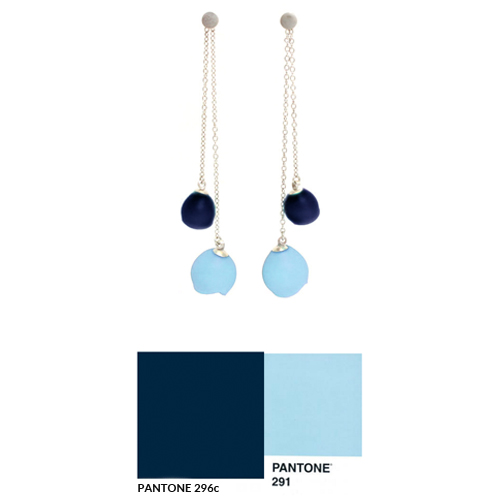 Pantone colour match earrings