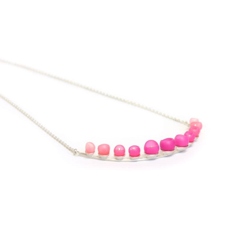 small colour fade pendant pink