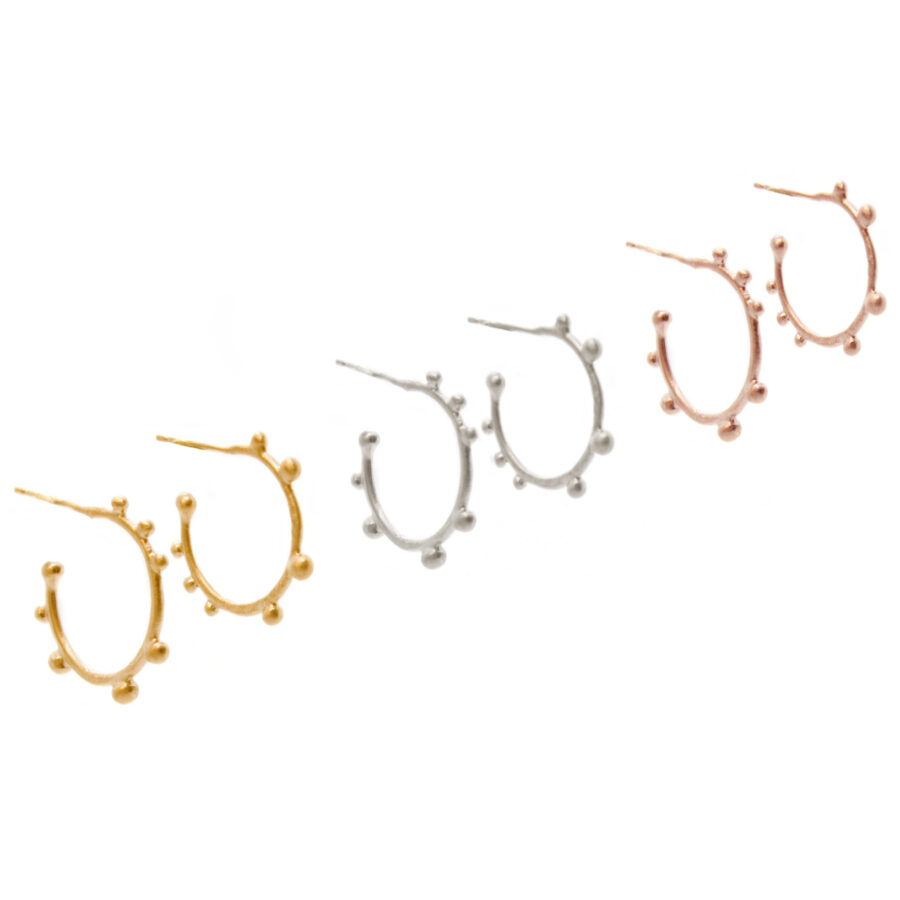 Corilia Small Hoops - Gold - Image 4