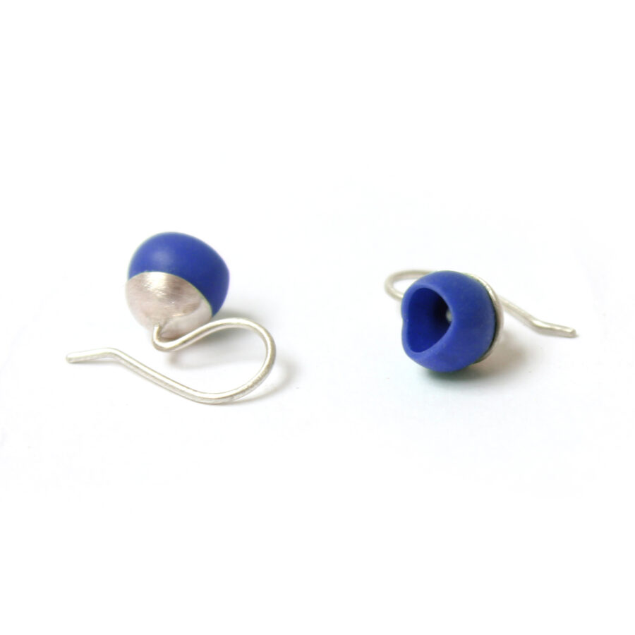 Blue 1 cup hooks - silver
