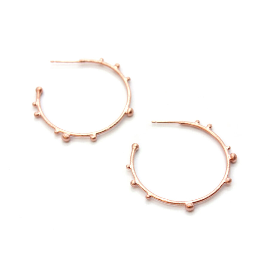 Large corilia hoops Rose