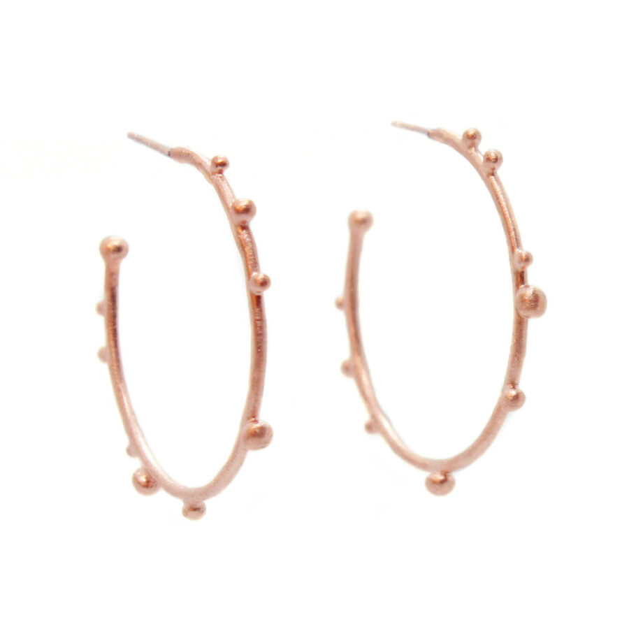 Large corilia hoops Rose