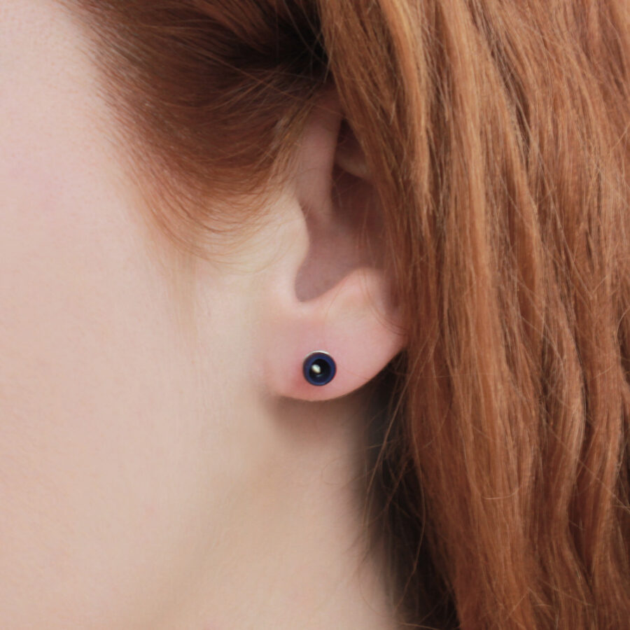 Mini plume earrings