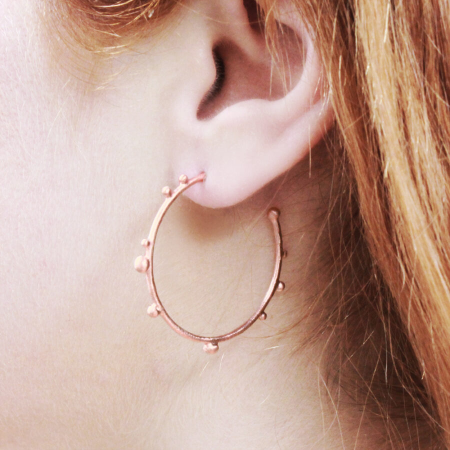 Large corilia hoops Rose