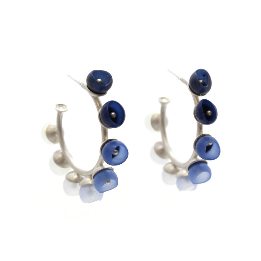 Navy colour fade hoops by Jenny Llewellyn