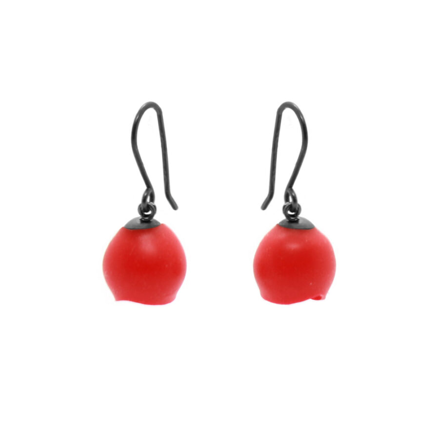 Red Drop Earrings