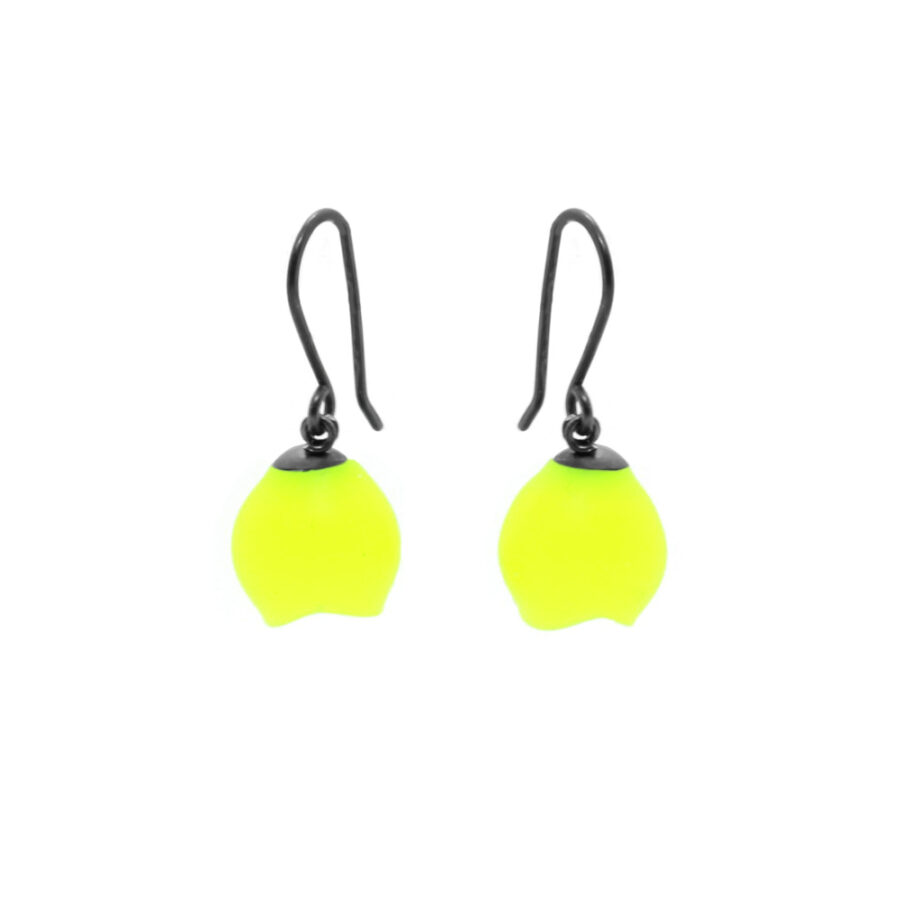 Yellow Drop Earrings - Image 4