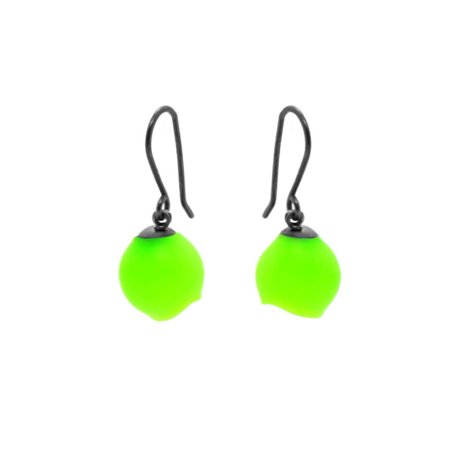 Lime Green Drop Earrings