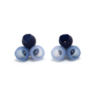 3 Cup Studs medium Navy fade by Jenny Llewellyn
