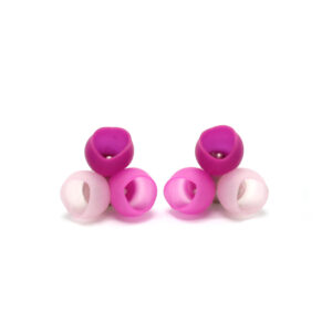 3 Cup Studs medium pink fade by Jenny Llewellyn