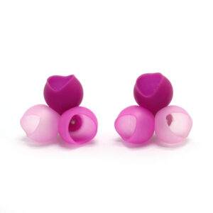 3 cup studs large pink fade by Jenny Llewellyn