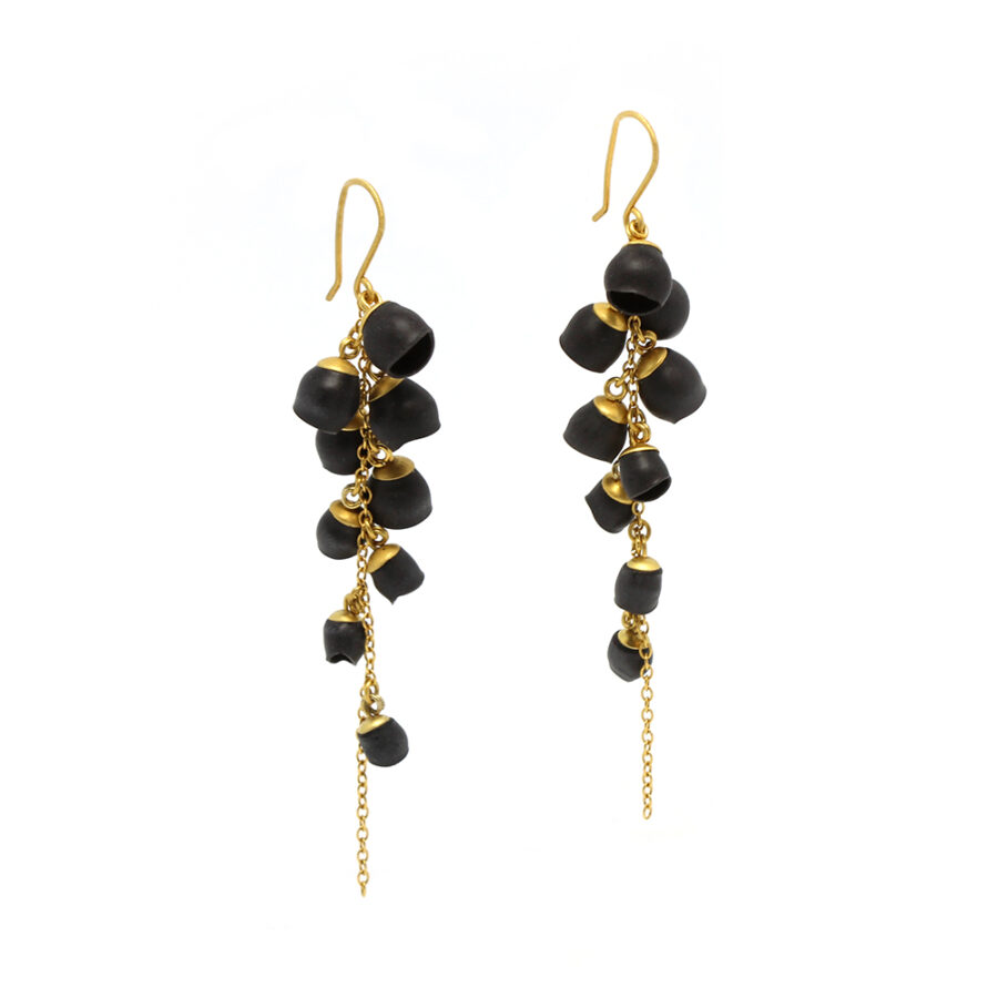 Chromophobia single Cascade earrings by Jenny Llewellyn