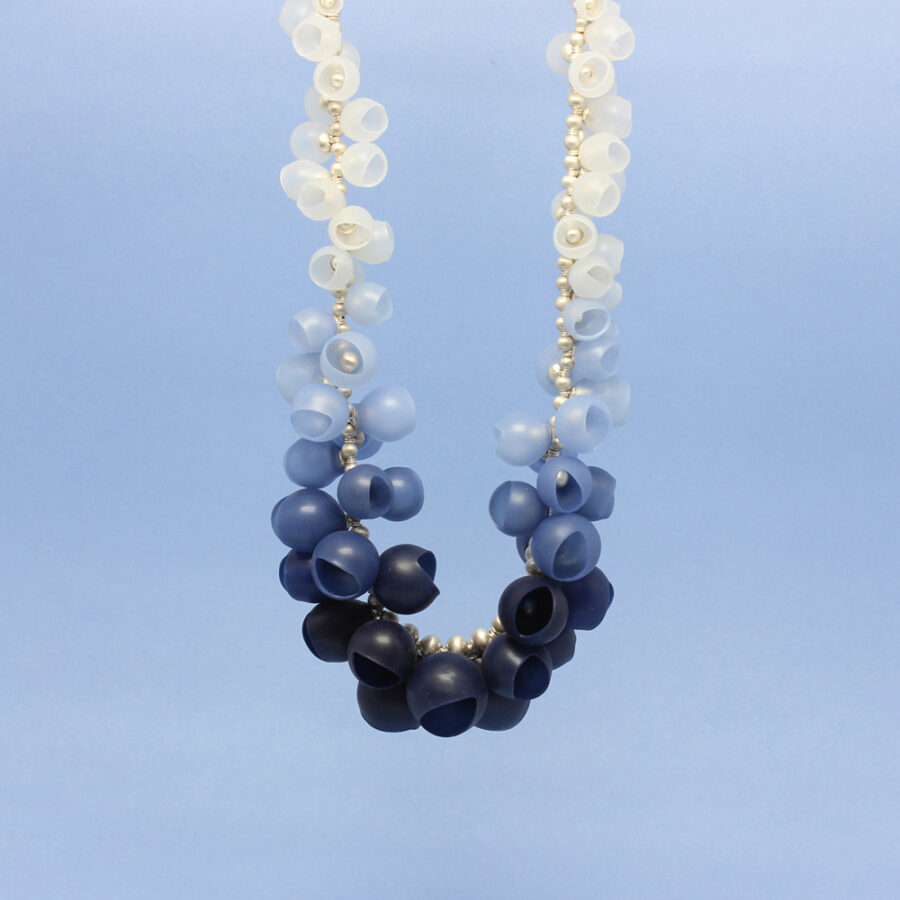 Navy fade silicone necklace by Jenny Llewellyn