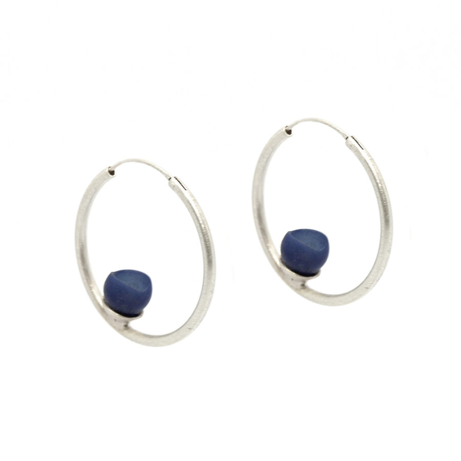 Small Silver hoops by Jenny Llewellyn