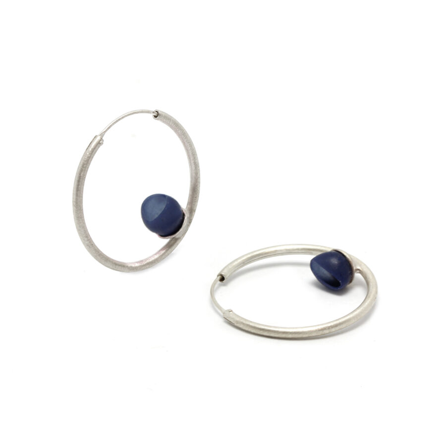 Small Silver hoops by Jenny Llewellyn