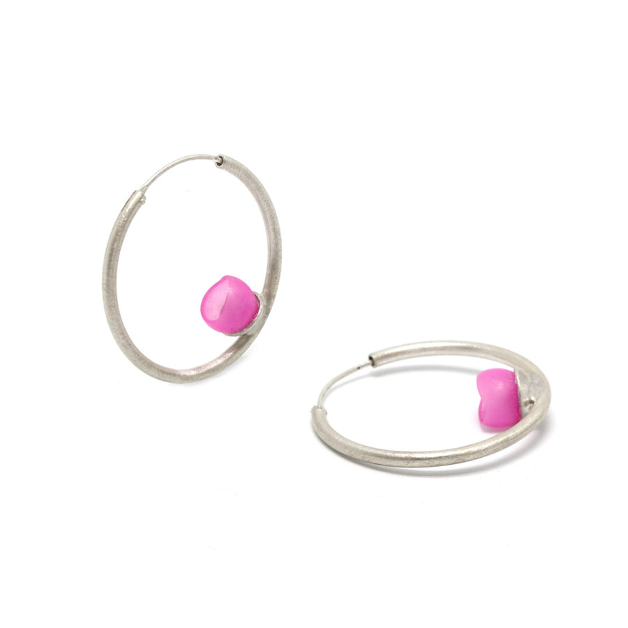 Small Silver hoops by Jenny Llewellyn