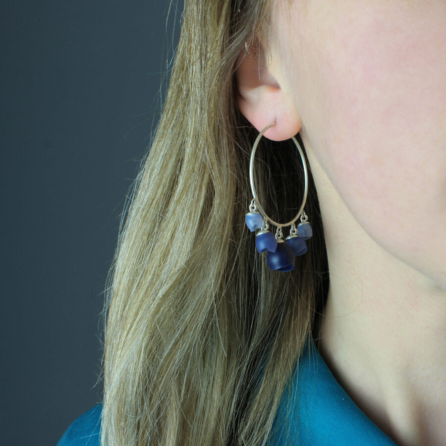 Chandelier hoops by Jenny Llewellyn silicone jewellery