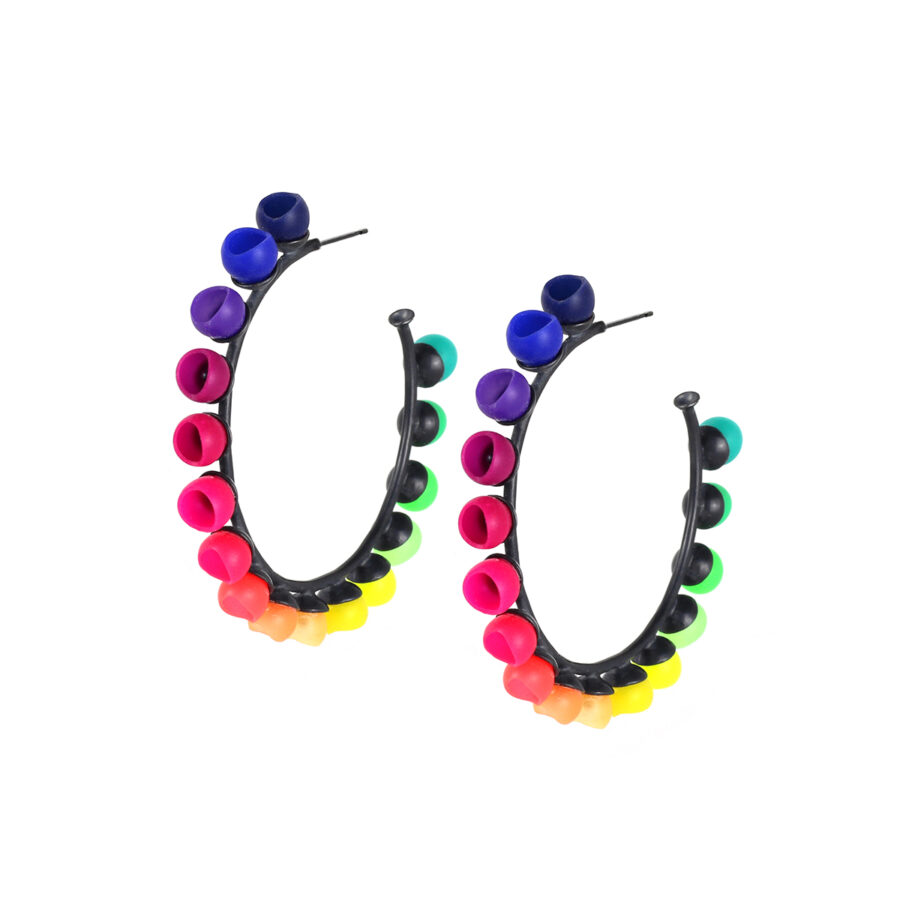 Large Rainbow Hoops - Jenny Llewellyn